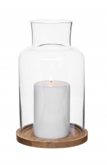 Oak candleholder, medium